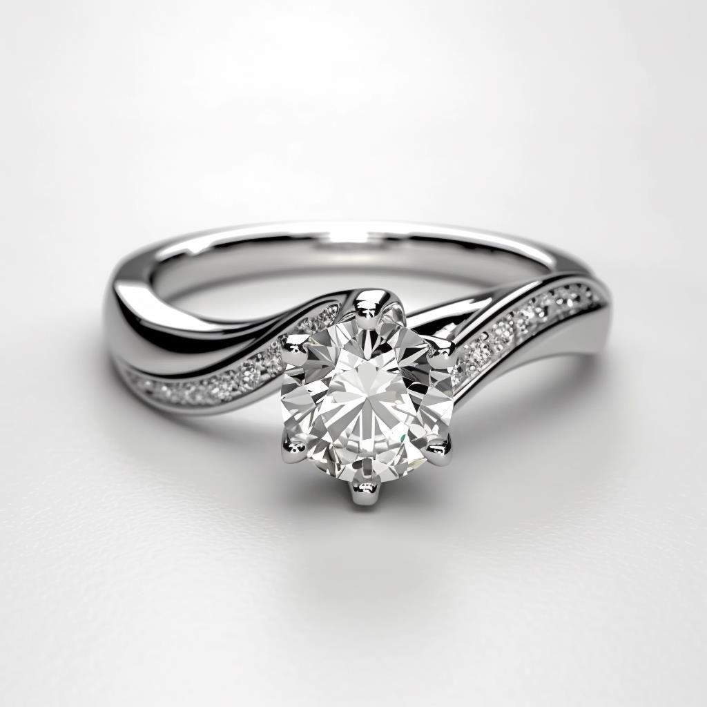 La DiaMantés | Infinity Curve  Diamond Ring